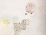 Carl Larsson Self-Portrait oil painting
